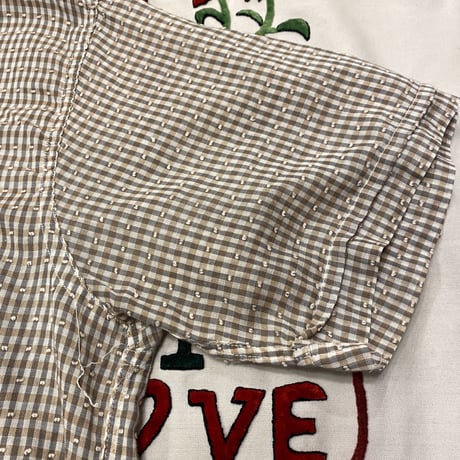 [USED] 60's VINTAGE OPEN-COLLAR SHIRT♡