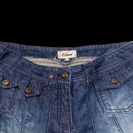 [USED] OLD Denim プリーツskirt