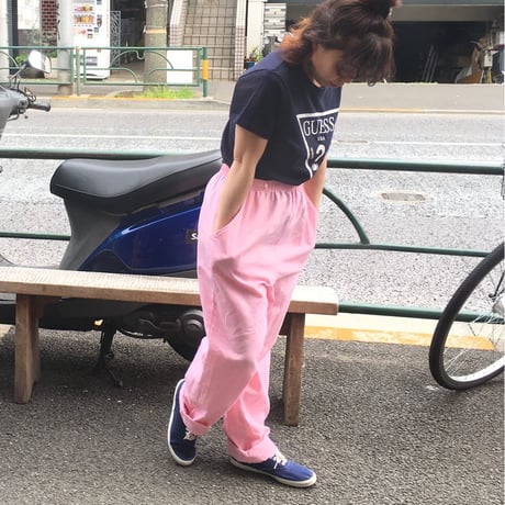 [USED] パステルピンクのイージーパンツ