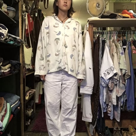 [USED]  "LONDON" snow globe パジャマシャツ