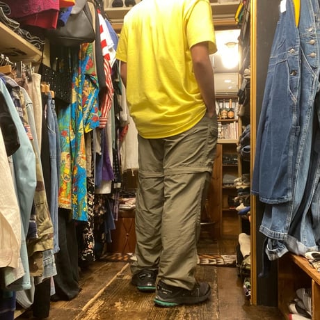 [USED] カーキのNYLONデタッチャブルPT