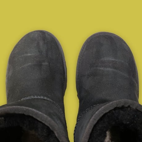 [USED]  UGG🐑シープスキンブーツ BLACK
