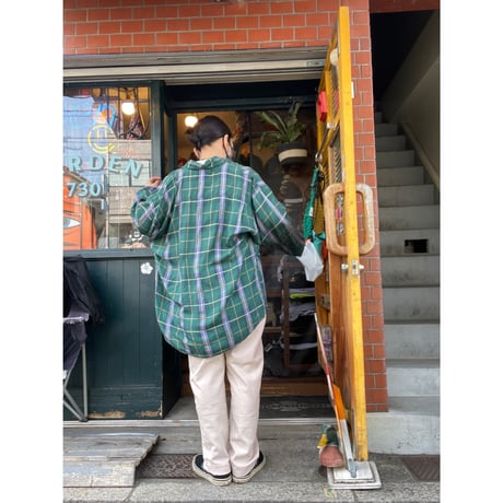 [USED] SILK チェックシャツ