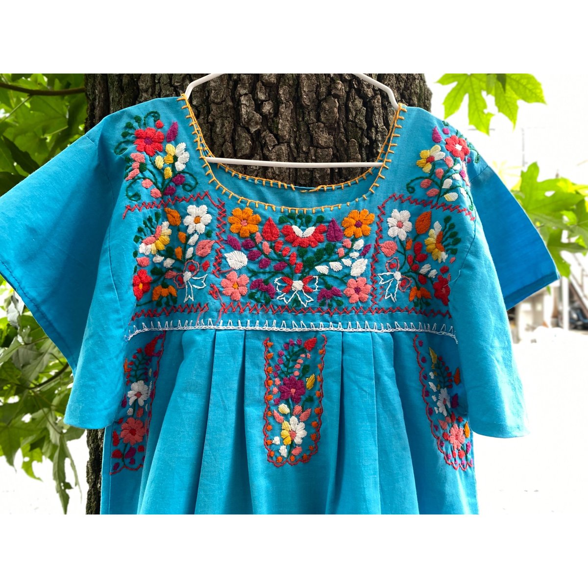 メキシカンドレス　ヴィンテージ　パープル　刺繍 メキシカンドレス ヴィンテージ パープル ヴィンテージ