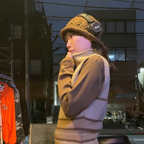 [USED] ブラウン🐿️ニットハット