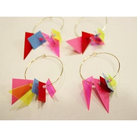 [BENICOTOY] △▶︎□  フープピアス  / カラー