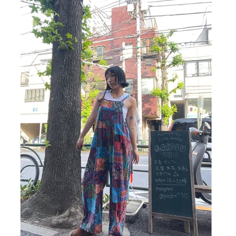[USED] COTTON 総柄オールインワン