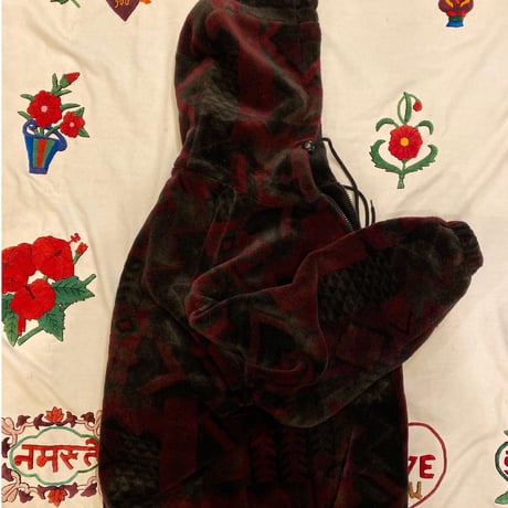 [USED] 柄のフリース!モコモコPARKA!