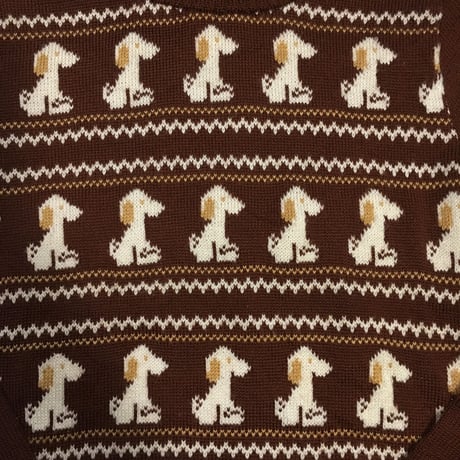 [USED] SNOOPY？ タートルネックリブニット