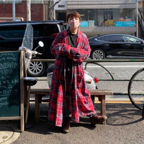 [USED]  vintage PRINTネル ガウン❤️