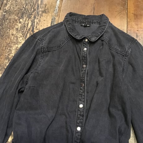 [USED] BLACK DENIM フリンジワンピース