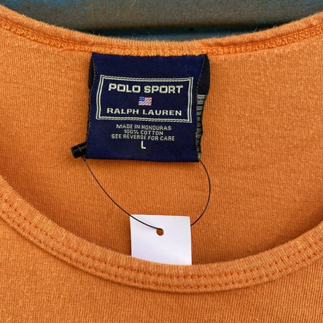 [USED] OLD "POLO SPORT"タンクトップ orange