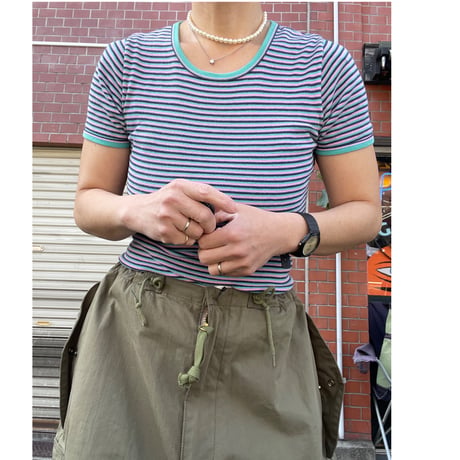 [USED] Euro CUTE size ボーダーtee