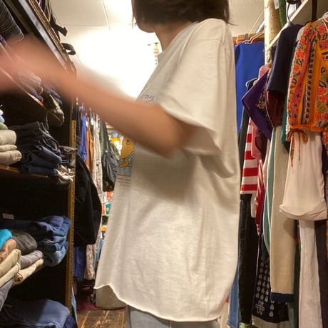 [USED] ゆるプリント 猫 tee