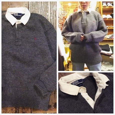 [USED] Ralph Lauren エリつきセーター