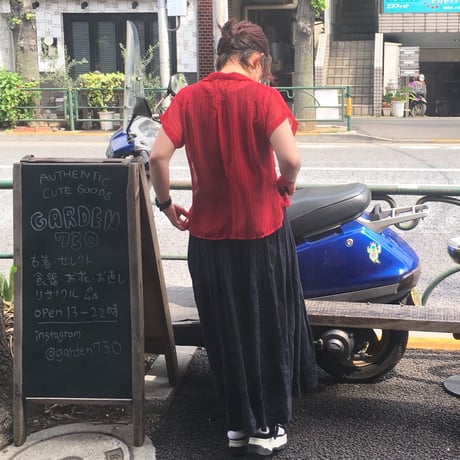 [USED]  軽〜いオープンカラーのシフォンシャツ