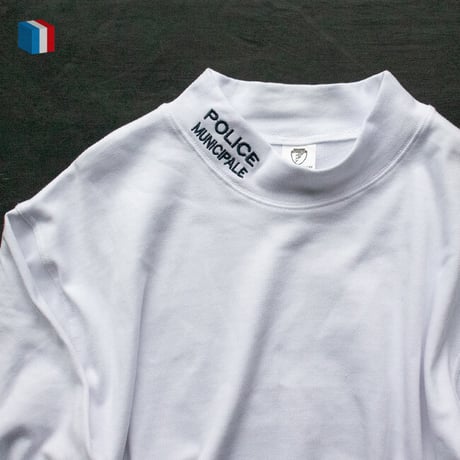 [DEAD STOCK] FRANCE POLICE モックネック ロンTee