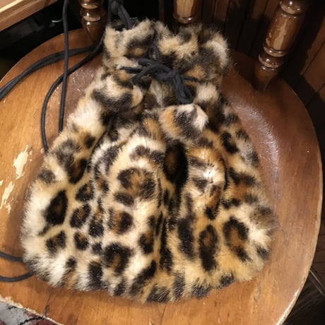 [USED] FAKEファー巾着BAG