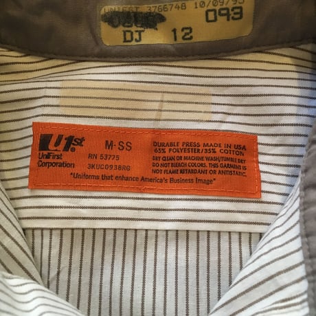 [USED] US WORK SHIRTS! グレーストライプ