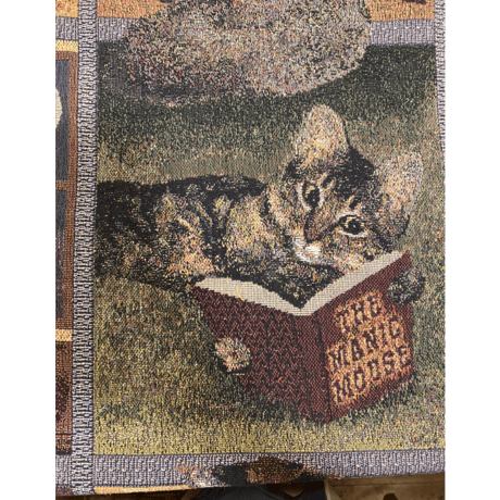 [USED]  Vintage ねこちゃん ジャガード ラグ
