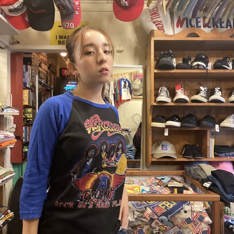 [USED] エアロスミス🎸ラグランtee