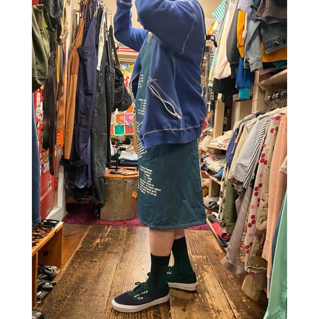 [USED] vintage レシピ付き DENIMエプロン