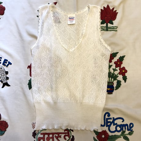 [USED] 針抜きレースのタンクトップ