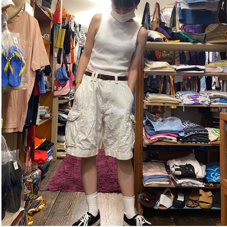 [USED] ”POLO”  WHITEカーゴショーツ