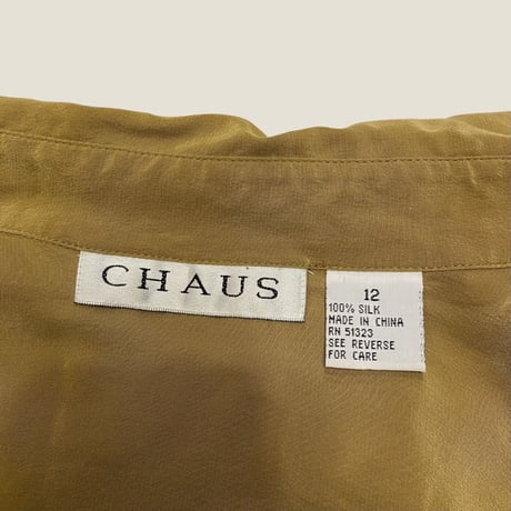 [USED] MUSTARD SILK SHIRT💛