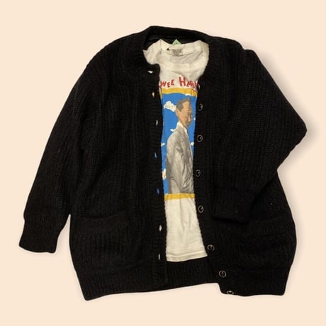 [USED] Blackモヘア風カーディガン