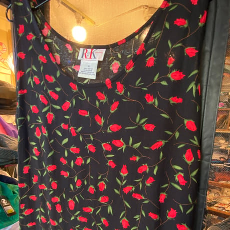 [USED]  バラ総柄ワンピース🌹