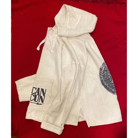 [USED] WHITE MEXICAN PARKA  -CANCUN-