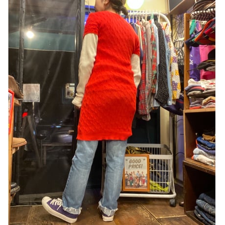 [USED]  アメアパ  REDニットワンピ