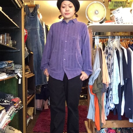 [USED] ストライプネルシャツ