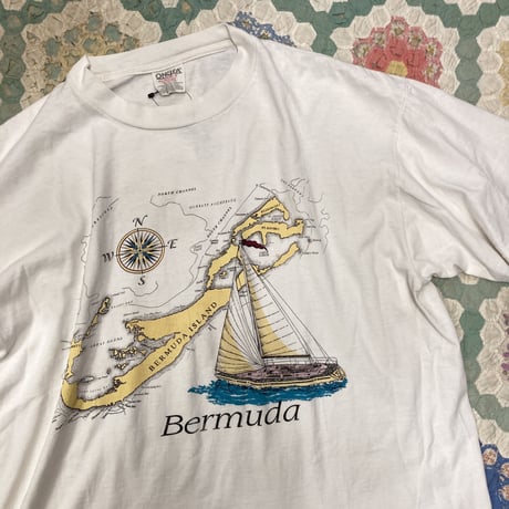 [USED]  80's  ONEITA "バミューダ" Tee
