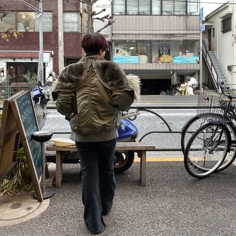[USED]  OLD N-2B JKT made in USA. OLIVE