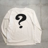 [Naughty] 7.1oz CARRY A QUESTION  WHT L/S Tee
