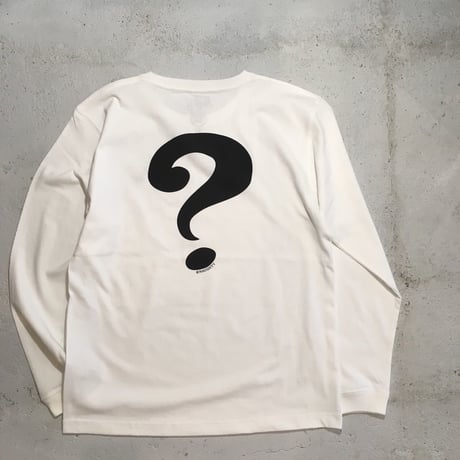 [Naughty] 7.1oz CARRY A QUESTION  WHT L/S Tee