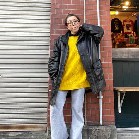 [USED] リアルレザーCAR COAT