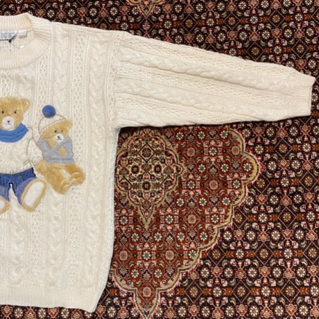 [USED] くまトリオニット🧸