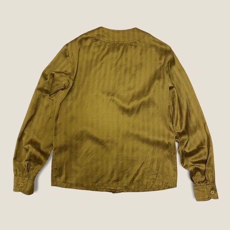 [USED] LANVIN NO-COLLAR SILK SHIRT！