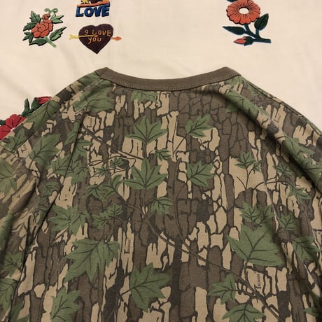 [GARDEN-works ]  SHORT  ロン Tee  "Real Tree  CAMO "