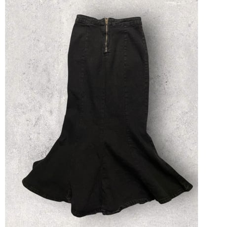 [USED]  BLACK デニムマーメイドスカート