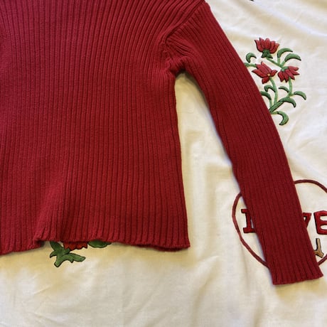 [USED] 真っ赤な COTTON  KNIT♡