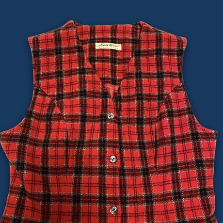 [USED] チェック柄 WOOLジャンパースカート