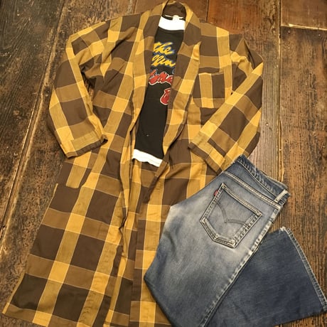 [USED] 60's~70's BRENT チェックガウン
