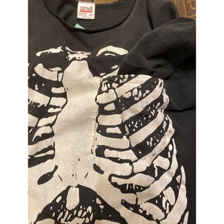 [USED]  90's GOOD PRINT skeleton BONE Tee