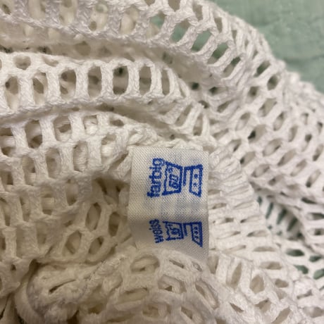 ［USED］White COTTONメッシュTANKTOP