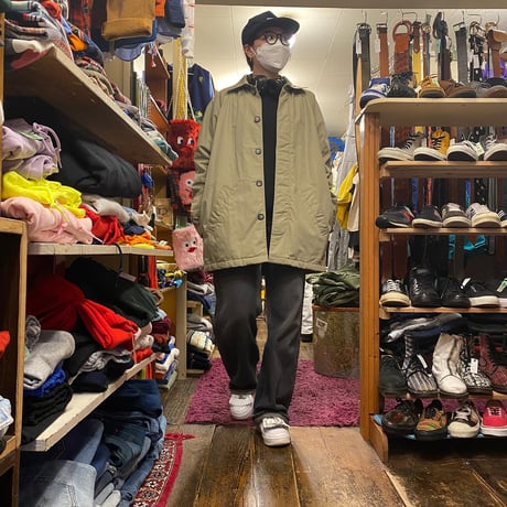 90's Stussy!ステンカラーのハーフコート