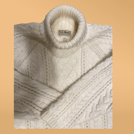 [USED] OLD L.L.Bean COTTON タートルニット